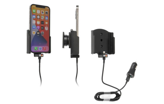 Apple iPhone 12 / 12 Pro Active holder with 12V USB sig-plug