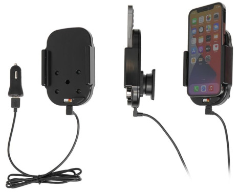 Apple iPhone 12/ 12 Pro Qi Wireless Active Adjustable Holder with 12V USB Plug, Image 5