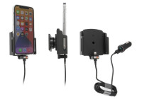 Apple iPhone 13 / 13 Pro, Active adjustable holder with 12V USB SIG plug 70-83mm