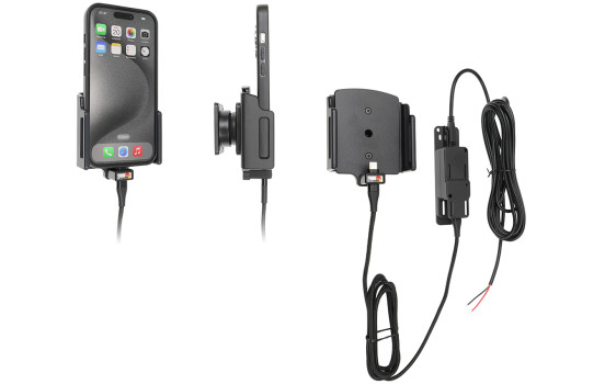 Apple iPhone 15 / 15 Pro Active Adjustable Holder with Fixed Power Supply