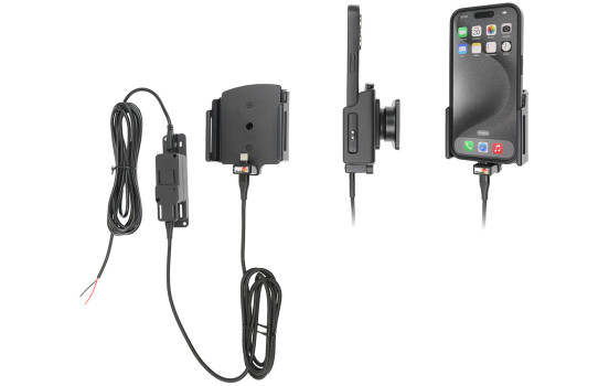 Apple iPhone 15 / 15 Pro Active Adjustable Holder with Fixed Power Supply, Image 2