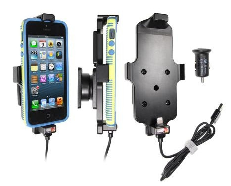 Apple iPhone 5 / 5S / SE Active holder with or without cover 12V USB plug