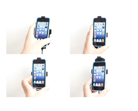 Apple iPhone 5 / 5S / SE Active holder with or without cover 12V USB plug, Image 3