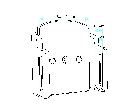 Apple iPhone 5 iPhone 13 Mini adjustable holder with swivel mount. With cover, Image 6