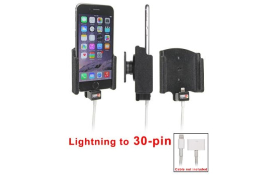 Apple iPhone 6 / 6S Passive holder. Original lightning to 30-pin adapter cable (Upholstered)