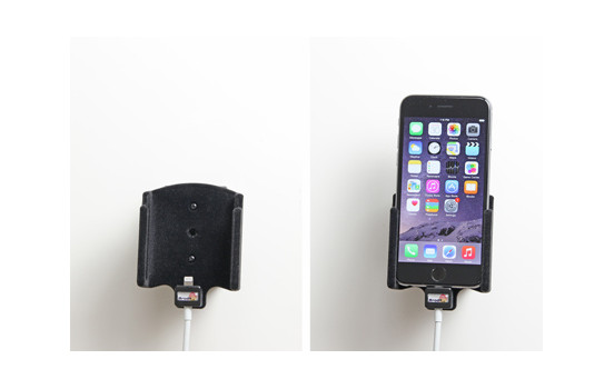 Apple iPhone 6 / 6S Passive holder. Original lightning to 30-pin adapter cable (Upholstered), Image 2