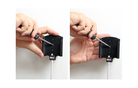 Apple iPhone 6 / 6S Passive holder. Original lightning to 30-pin adapter cable (Upholstered), Image 3