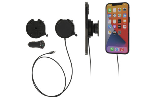 Apple iPhone MagSafe Charger/Swivel, Active Holder with 12V USB SIG Plug, Image 2