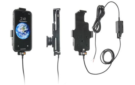 Apple iPhone X / Xs Active holder with fixed power supply and with cover