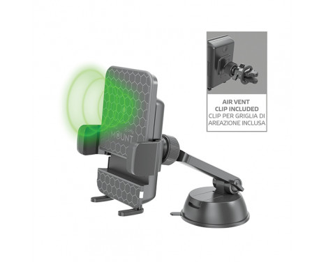Celly Mount Wireless Charge Car Holder Black