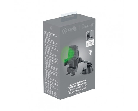 Celly Mount Wireless Charge Car Holder Black, Image 5