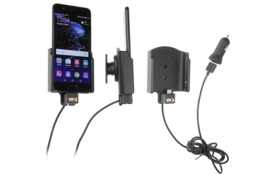Huawei P10 Active holder with 12V USB plug