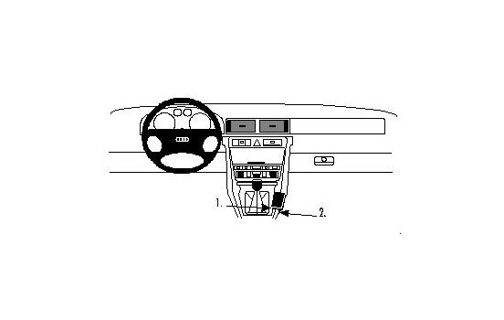 ProClip - Audi A6/S6 1998-2003 Console mount