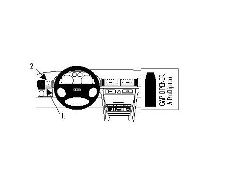 ProClip - Audi A6 / S6 1998-2003 Left mount