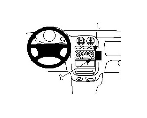 ProClip - Chevrolet -Deawoo/ Matiz Angled mount