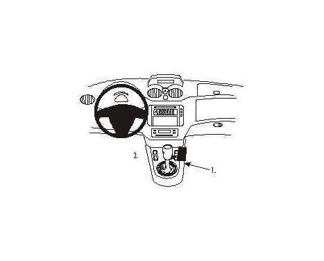 ProClip - Citroën C3/Pluriel 2002-2004 Console mount