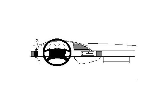 ProClip - Citroën Evasion/Jumpy II - Fiat Ulysse - Lancia Zeta - Peugeot 806 Left mount