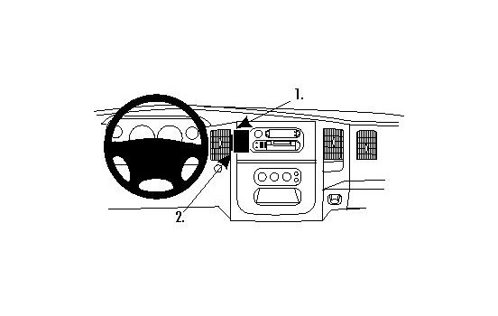 ProClip - Dodge Ram Pick Up 1500/2500/3500 2002-2005 Center mount