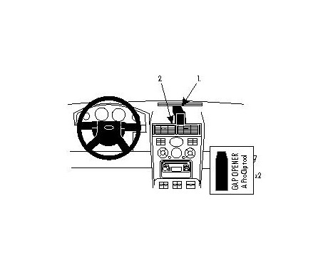 ProClip - Ford Mondeo 2001-2007 Reinforced Center mount, Image 3
