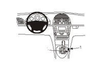 ProClip - Mercedes Benz E-Class 2002-2011 Console mount, Angled