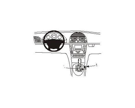 ProClip - Mercedes Benz E-Class 2002-2011 Console mount, Angled