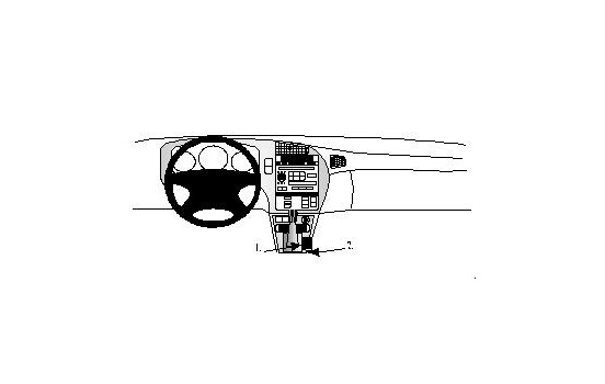 ProClip - Saab 9-5 1998-2006 Console mount