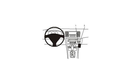 ProClip - Subaru Legacy 2004-2006/ Outback 2004-2009 Angled mount