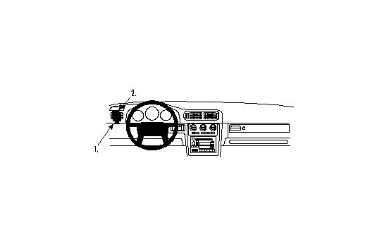 ProClip - Volvo C70/S70/ V70 1997- Left mount