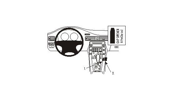 ProClip - Volvo S80 / V70 II / XC70 Angled mount