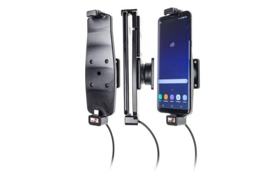 Samsung Galaxy S8+ / S9+ / S10+ Active holder with 12V USB plug. With cover