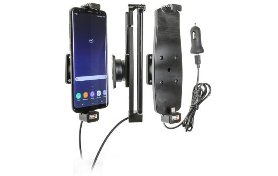 Samsung Galaxy S8+ / S9+ / S10+ Active holder with 12V USB plug. With cover, Image 3