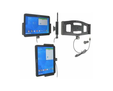 Samsung Galaxy Tab 4 10.1 Active holder with 12V USB plug
