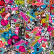 Stickerbomb Foil - Graffiti design 1 - Roll 60x200cm - self-adhesive, Thumbnail 2