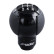 Simoni Racing Gear Knob LOCK - Aluminum/Black Eco-Leather