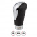 Simoni Racing Gear Shift Knob Brio - Chrome/Black Leather, Thumbnail 2