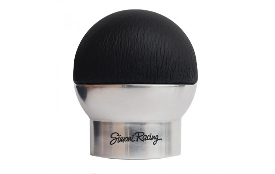 Simoni Racing Gear Shift Knob Special College Chrome/Black Leather