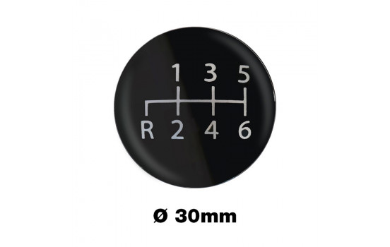 Simoni Racing Gear Shift Knob Sticker 6 Speed