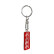 Stainless steel key ring - 'Motorsport' Red