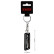 Stainless steel key ring - 'Quattro' Black, Thumbnail 3