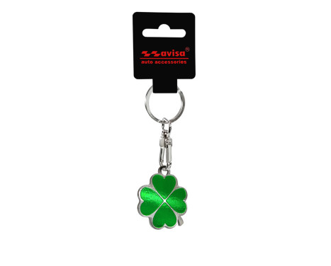 Stainless steel key ring - Four-leaf clover, Image 2