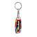 Stainless steel key ring - Trucker/Flags