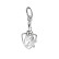 Stainless steel keychain - 'Sheperd dog' (Silver)