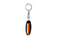 Stainless steel keychain - Emblem/ Flag DE+PL