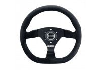 Sparco Universal Sports steering wheel 'L360 Flat' - Black Suede - Diameter 330mm