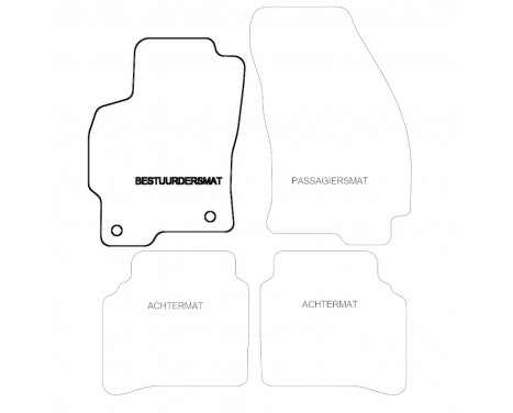 Car mat Front Left Ford Mondeo 2000-2007 1-piece, Image 3