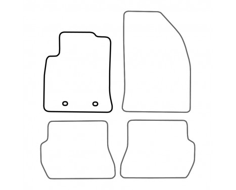 Car mat left for Ford Fiesta 2005-2008 1-piece, Image 3