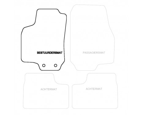 Car mat left for Opel Astra G 1997-2003 1-piece, Image 3