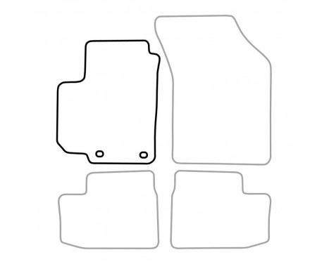 Car mat left for Suzuki Swift 3 / 5drs 2005-2010 1-piece, Image 3