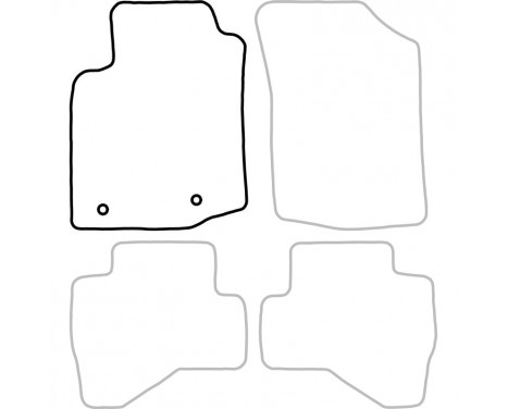 Car mat left for Toyota Aygo 2010-2013 1-piece, Image 3