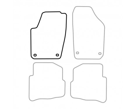 Car mat left for VW Polo 9N 2002-2007 1-piece, Image 3